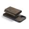 iPhone 13 Pro Max - DG.MING 2in1 Skal Magnetisk Avtagbart Kortfack - Brun