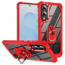 Samsung Galaxy S25 Edge Skal Shockproof Ring Hybrid R&ouml;d
