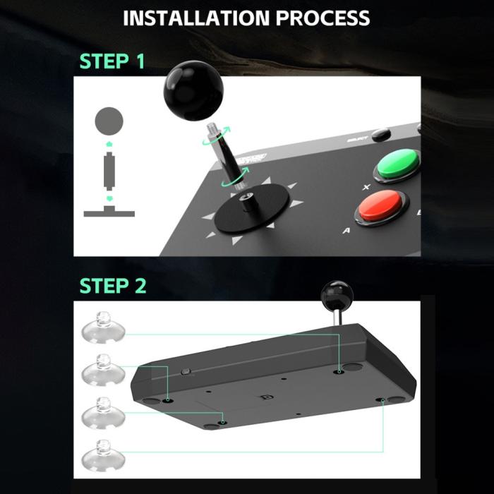Bild 6, DATA FROG 2x Trådlös Joystick Kontroll För PC / Android / iOS
