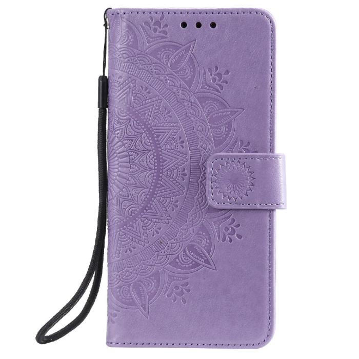 Bild 2, Samsung Galaxy A03s Fodral Mandala Läder Lila