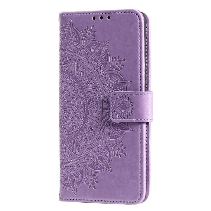 Bild 3, Samsung Galaxy A03s Fodral Mandala Läder Lila