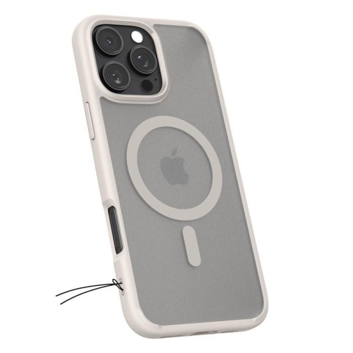 Bild 3, Spigen iPhone 16 Pro Max Skal MagSafe Ultra Hybrid Frostad Titanium