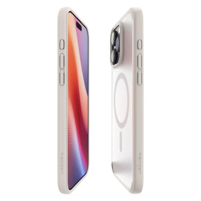 Bild 4, Spigen iPhone 16 Pro Max Skal MagSafe Ultra Hybrid Frostad Titanium