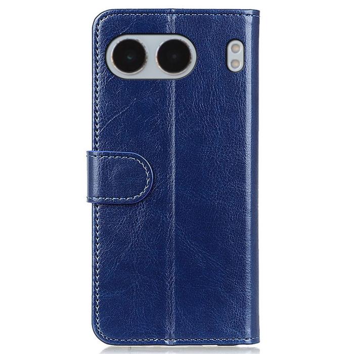 Bild 6, OnePlus Nord 4 Fodral Crazy Horse Retro Blå