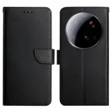 Xiaomi 15 Ultra Fodral &Auml;kta L&auml;der Svart