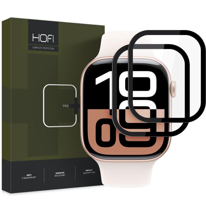 Bild 1, HOFI Apple Watch 10 42 mm 2-PACK Skärmskydd Pro+ Hybrid Glas