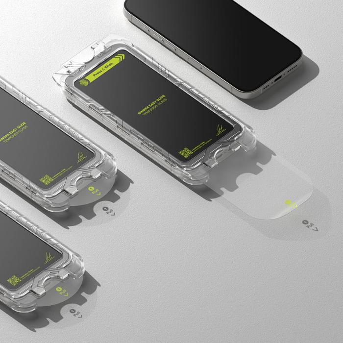 Bild 5, Ringke iPhone 16 Pro 2-PACK Skärmskydd Easy Slide Svart