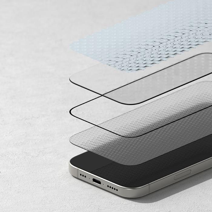 Bild 6, Ringke iPhone 16 Pro 2-PACK Skärmskydd Easy Slide Svart