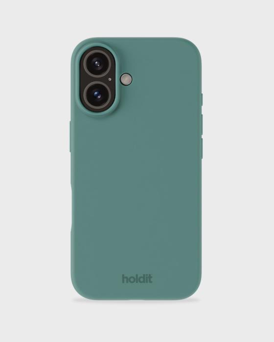 Bild 1, holdit iPhone 16 Plus Mobilskal Silikon Moss Green