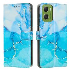 Motorola Moto G06 / G06 Power Fodral l&auml;der Marmor Bl&aring;/Gr&ouml;n