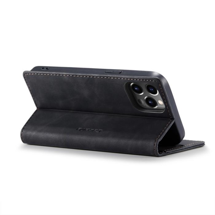 Bild 5, CASEME iPhone 14 Pro Fodral Retro Flip Svart