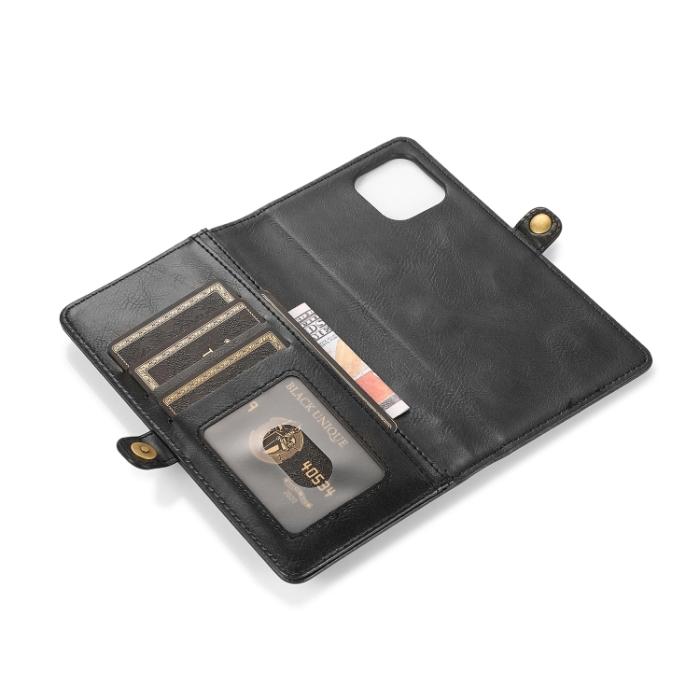Bild 6, iPhone 14 2in1 Flerfack Magnet Fodral / Skal Svart