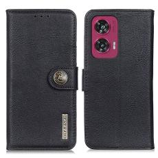 KHAZNEH Motorola Edge 50 Fusion 5G Läder Fodral Svart