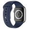 Apple Watch 38/40/41 mm Silikon Armband (S/M) Midnight Blue