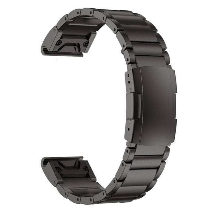 Bild 3, Klockarmband 26 mm Titanium Metall Svart