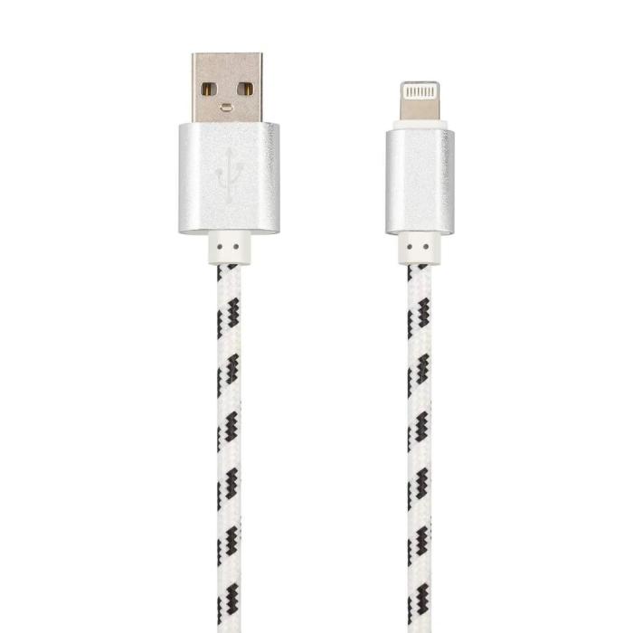 Bild 1, Lightning Laddning Kabel - Vit 2m