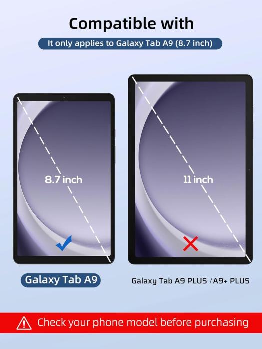 Bild 2, 2-Pack Samsung Galaxy Tab A9 Skärmskydd I Härdat Glas