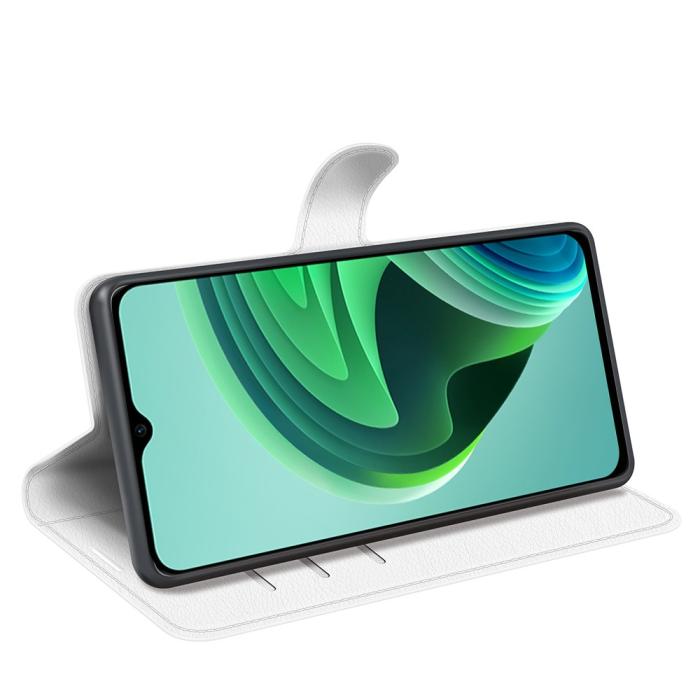Bild 3, Xiaomi Redmi 10 5G Fodral Litchi Läder Vit