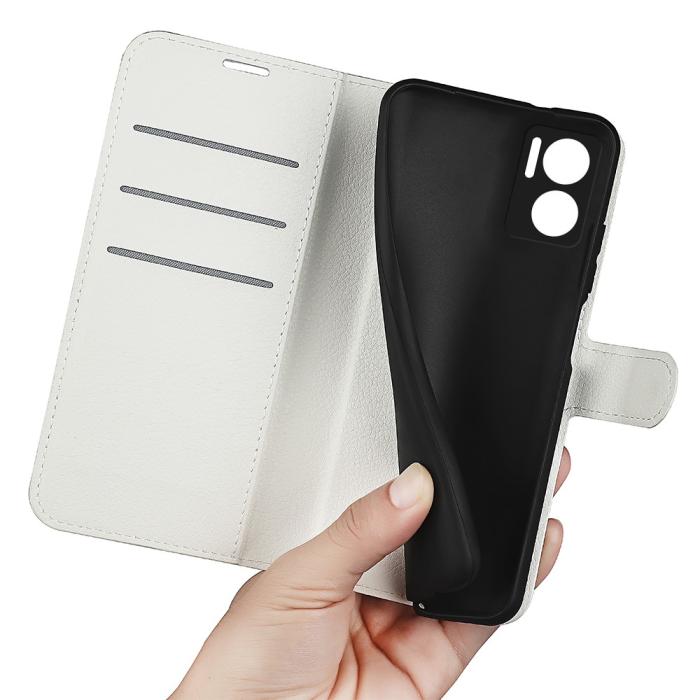Bild 4, Xiaomi Redmi 10 5G Fodral Litchi Läder Vit