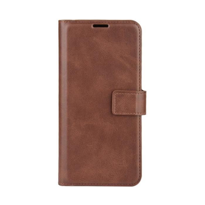 Bild 3, Samsung Galaxy A52 / A52s - Solid Läder Fodral - Brun