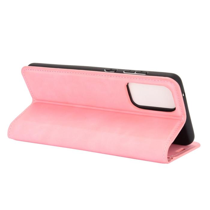 Bild 5, Samsung Galaxy A52 / A52s - Silkeslent Läder Fodral - Rosa