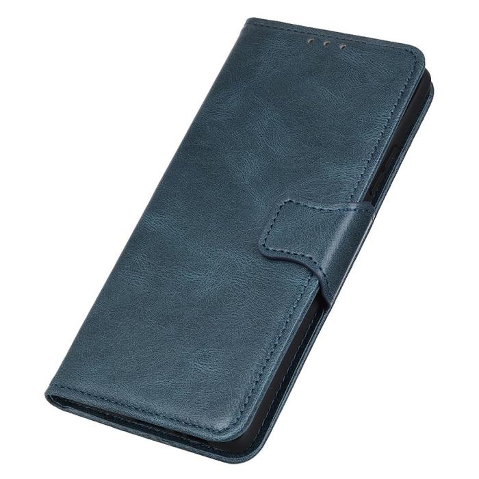 Bild 6, Samsung Galaxy A54 5G Fodral Crazy Horse Läder Blå