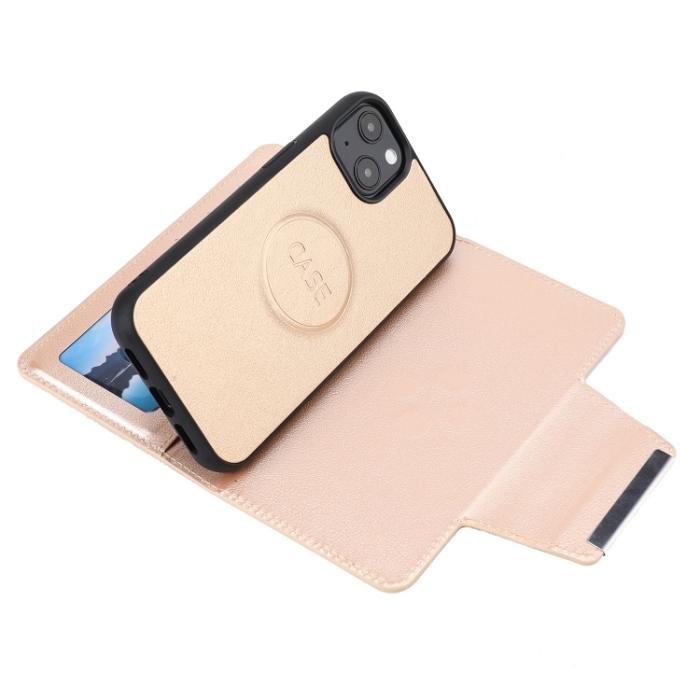 Bild 5, iPhone 14 Plus 2in1 Magnet Fodral Guld