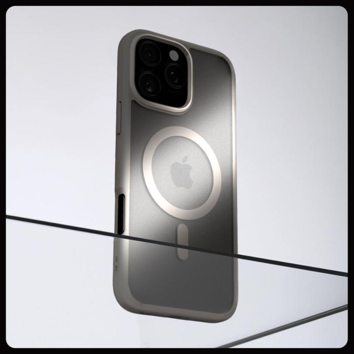 Bild 6, Spigen iPhone 16 Pro Max Skal MagSafe Ultra Hybrid Frostad Titanium