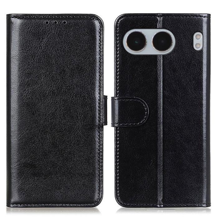 Bild 1, OnePlus Nord 4 Fodral Crazy Horse Retro Svart