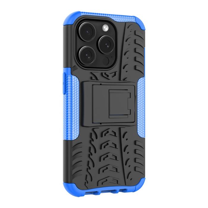 Bild 3, iPhone 15 Pro Max Stöttåligt Skal med Stöd Blå