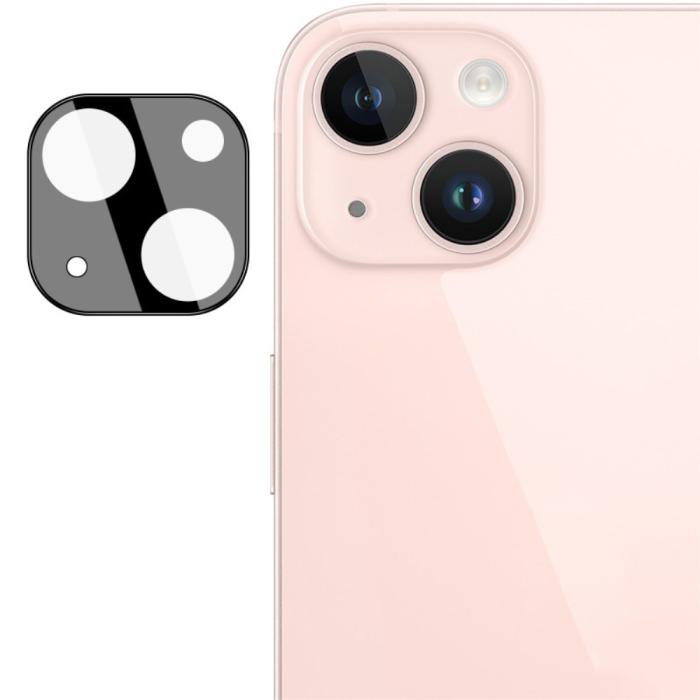 Bild 2, IMAK iPhone 15 / 15 Plus Linsskydd Akryl/Härdat Glas Svart