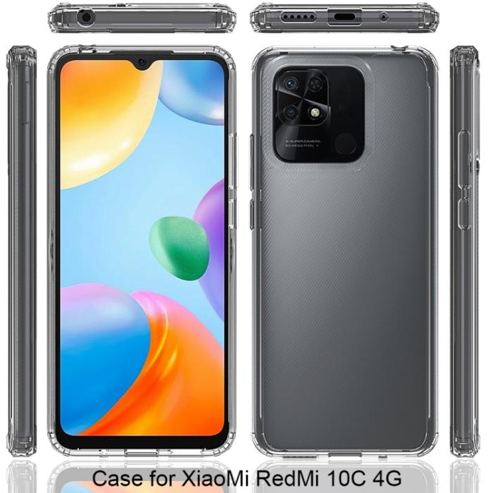Bild 2, Xiaomi Redmi 10C Skal Akryl/TPU Transparent