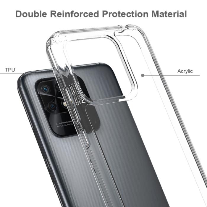 Bild 3, Xiaomi Redmi 10C Skal Akryl/TPU Transparent