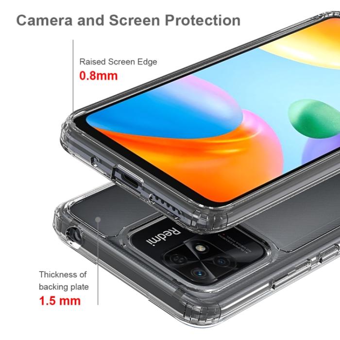 Bild 4, Xiaomi Redmi 10C Skal Akryl/TPU Transparent