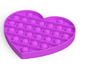 Pop It Fidget Toy Hjärta - Lila