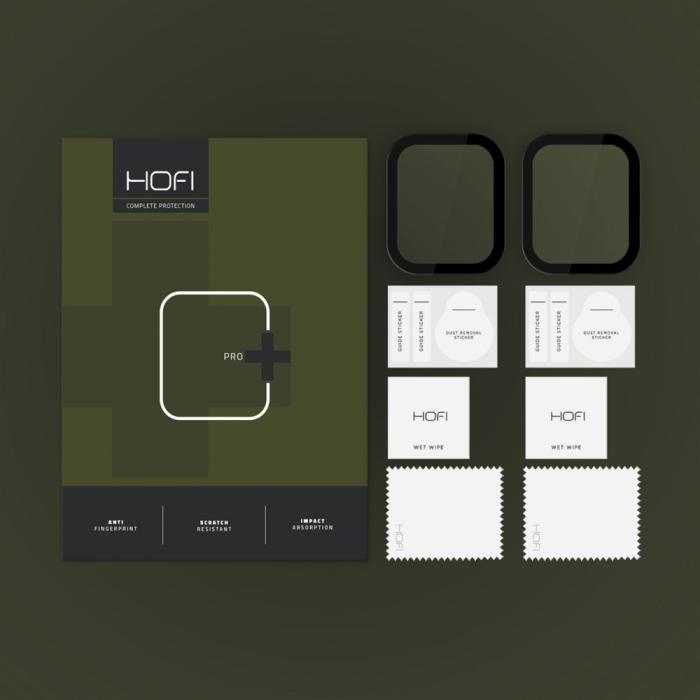 Bild 2, HOFI Apple Watch 10 46 mm 2-PACK Skärmskydd Pro+ Hybrid Glas
