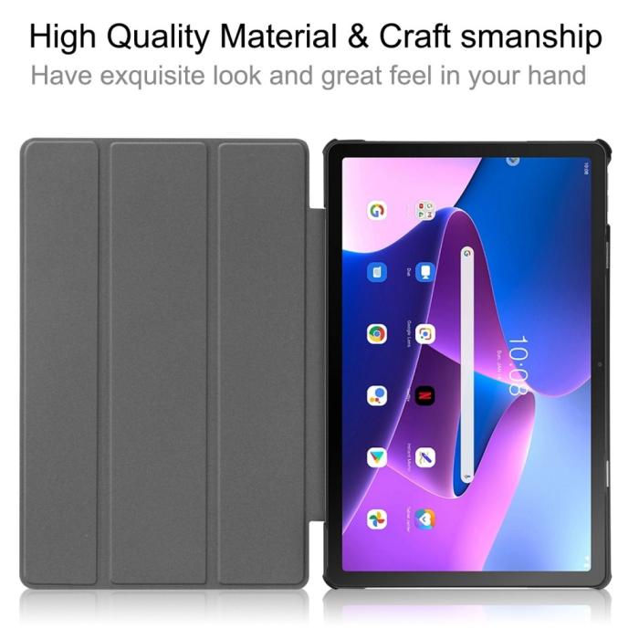 Bild 5, Lenovo Tab M10 Plus Gen 3 Fodral Tri-Fold Röd