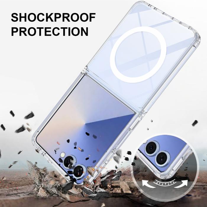 Bild 3, Samsung Galaxy Z Flip 8 Skal MagSafe TPU Transparent