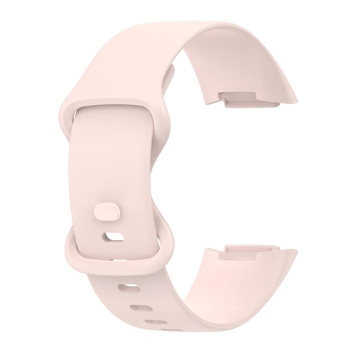 Bild 3, Fitbit Charge 6 / 5 Armband TPU (L) Ljus Rosa
