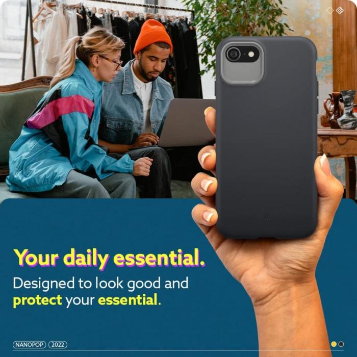 Bild 5, Spigen Caseology iPhone 7/8/SE Skal Nano Pop Svart Sesam