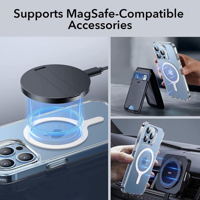 Bild 5, ESR 2-PACK Universal Magnetisk MagSafe Ring Vit