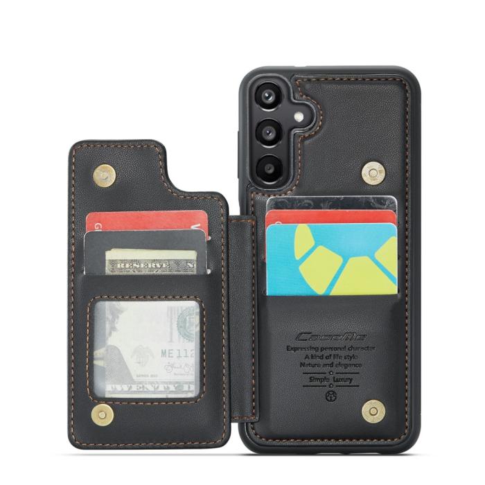 Bild 3, CASEME Samsung Galaxy A16 Skal RFID Kickstand Plånbok Svart