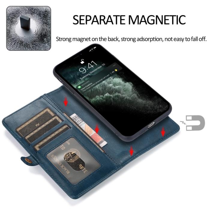 Bild 3, iPhone 14 2in1 Flerfack Magnet Fodral / Skal Blå