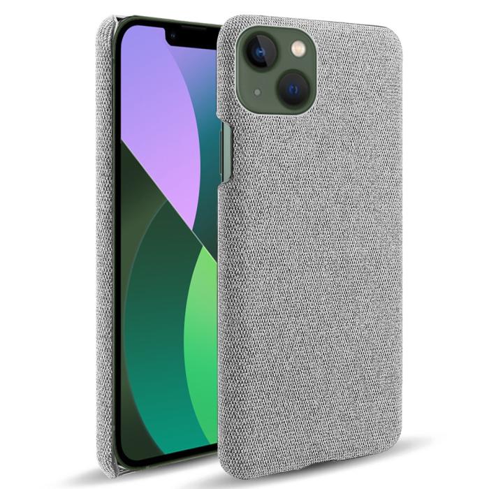 Bild 1, iPhone 15 Plus Skal Tygbelagt Ljus Grå