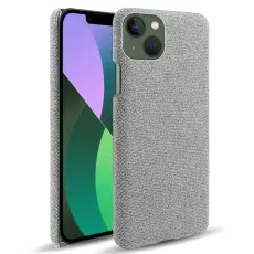 iPhone 15 Plus Skal Tygbelagt Ljus Gr&aring;