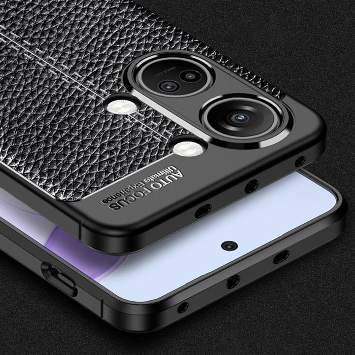 Bild 3, OnePlus Nord 3 5G Skal Litchi Textur Svart