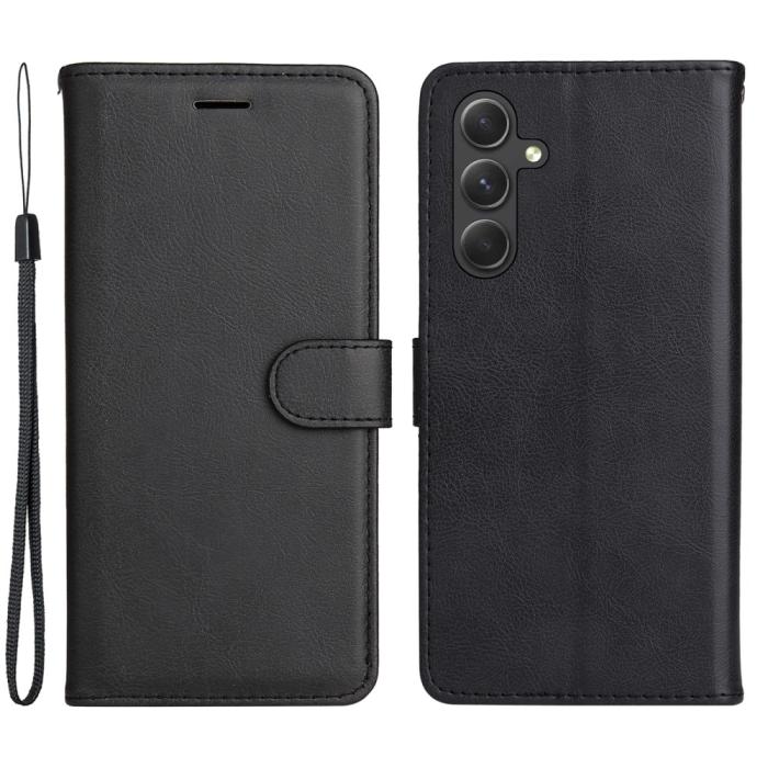 Bild 1, Samsung Galaxy A55 5G Fodral Solid Läder Svart