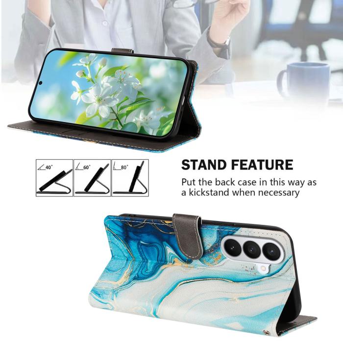 Bild 2, Samsung Galaxy S26 Fodral Med Tryck Blå Marmor