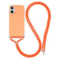 iPhone 17 Skal TPU Med Mobilsn&ouml;re Orange