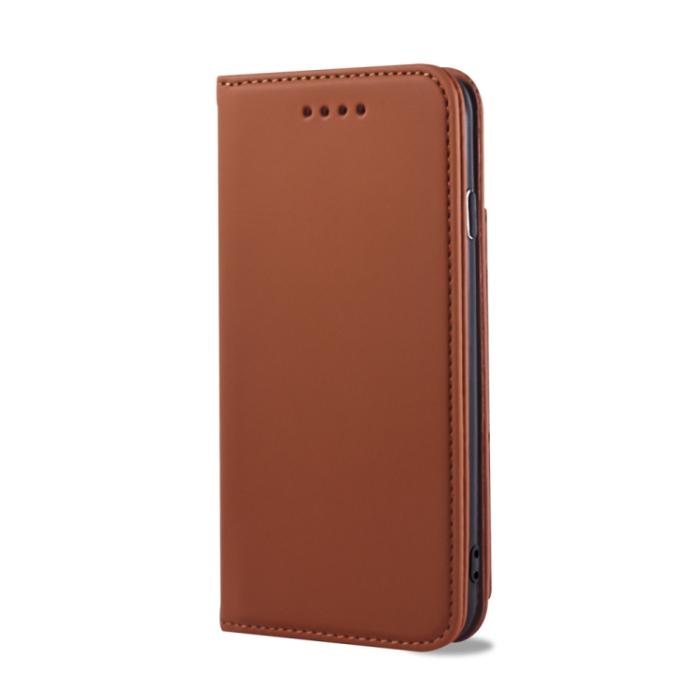Bild 2, iPhone 7/8/SE Fodral Skin Feel Kortfack Brun